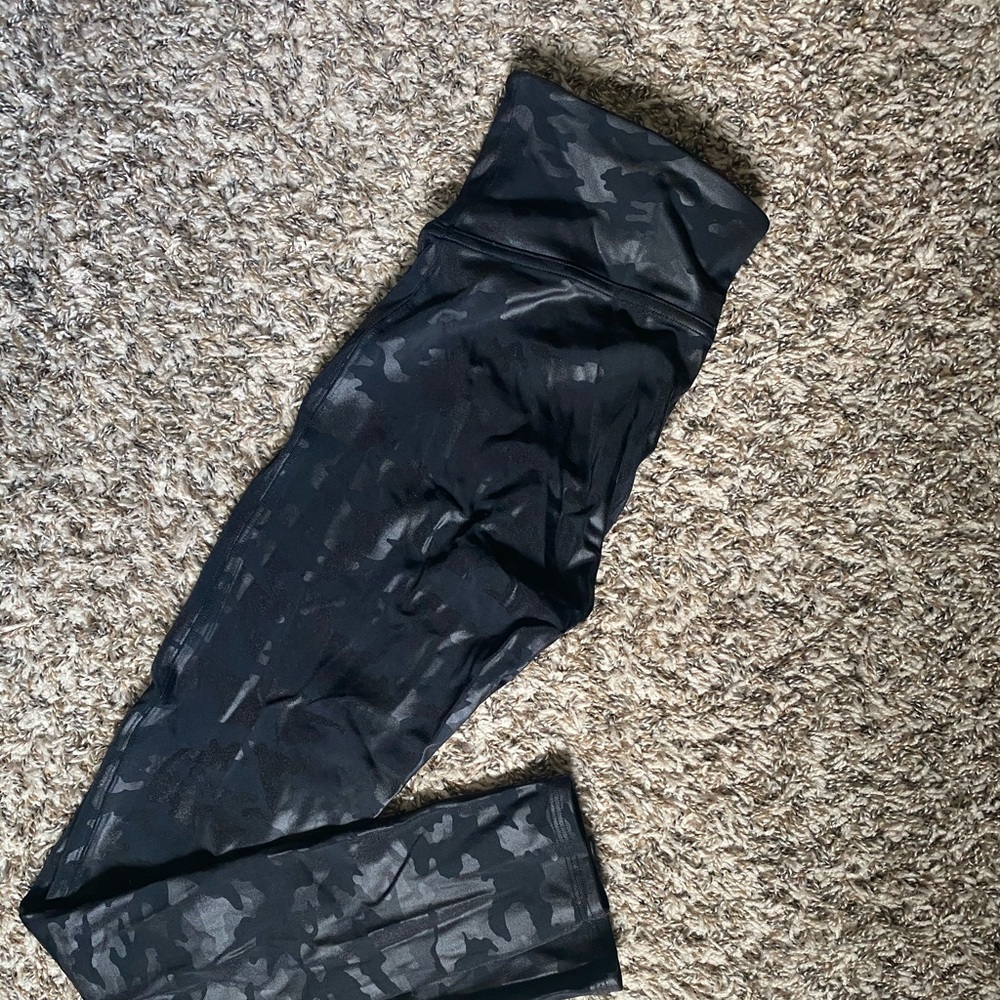 Spanx Faux Leather Leggings Camo